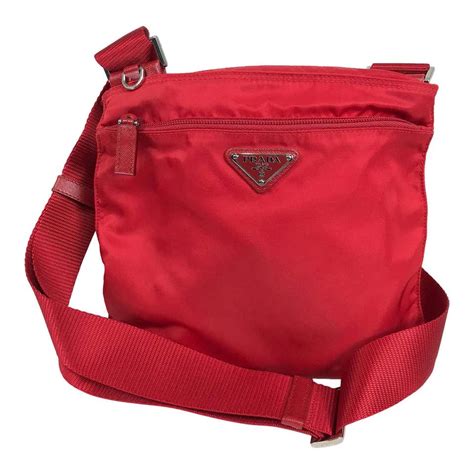 prada red waist bag|prada nylon fanny bag.